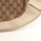 Gucci Handbag Bamboo GG Canvas 2-Way Beige Ivory Shoulder — view 8