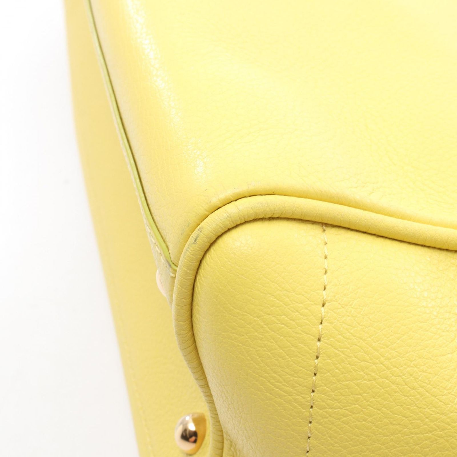 Loewe Tote Heritage Small Yellow Leather — view 8