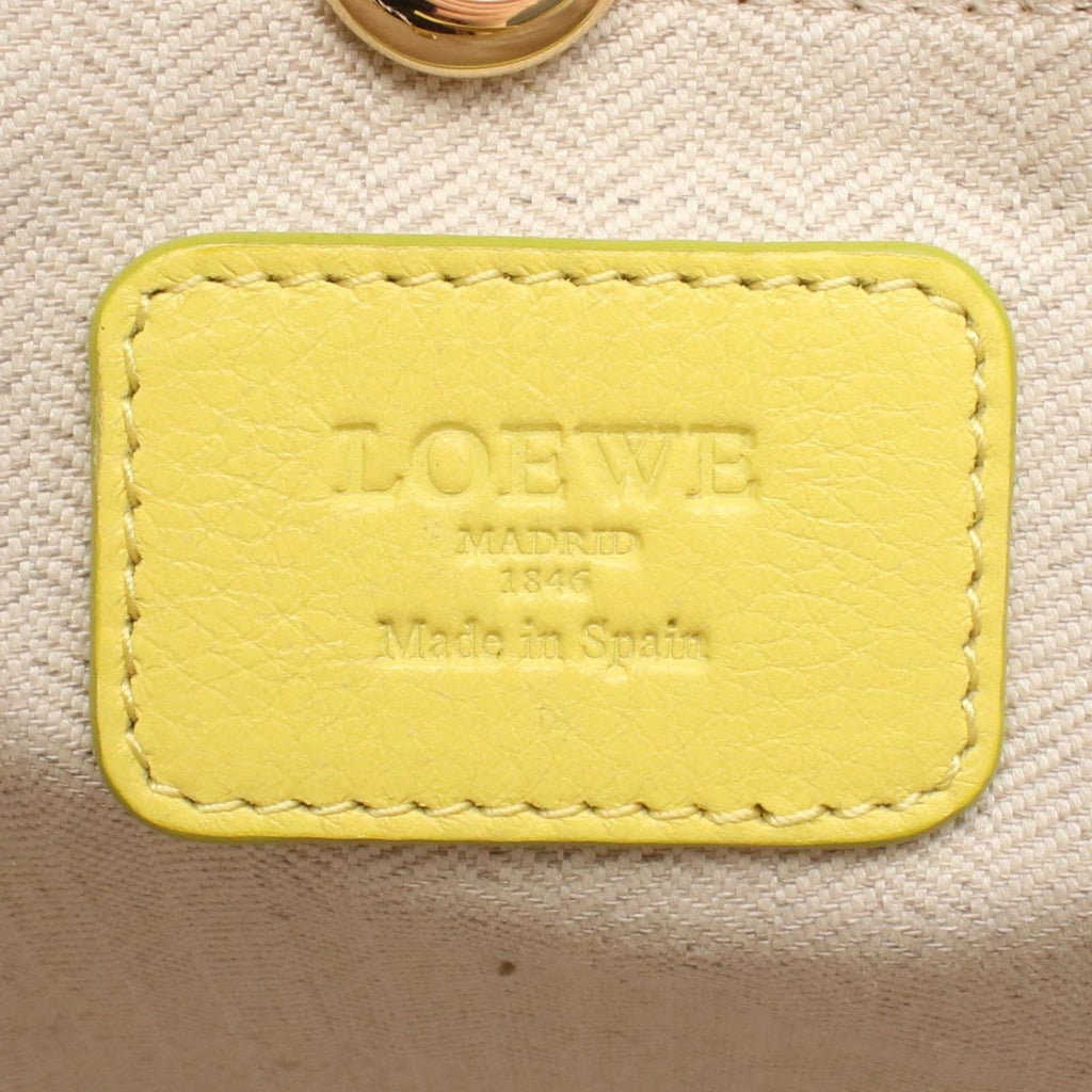 Loewe Tote Heritage Small Yellow Leather — view 4