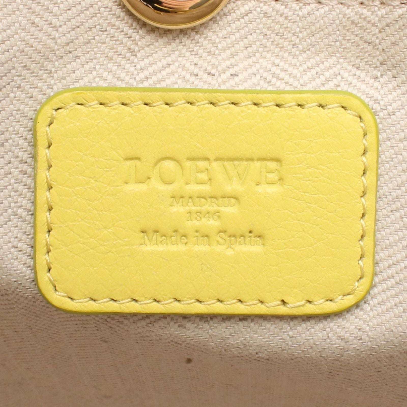Loewe Tote Heritage Small Yellow Leather — view 4