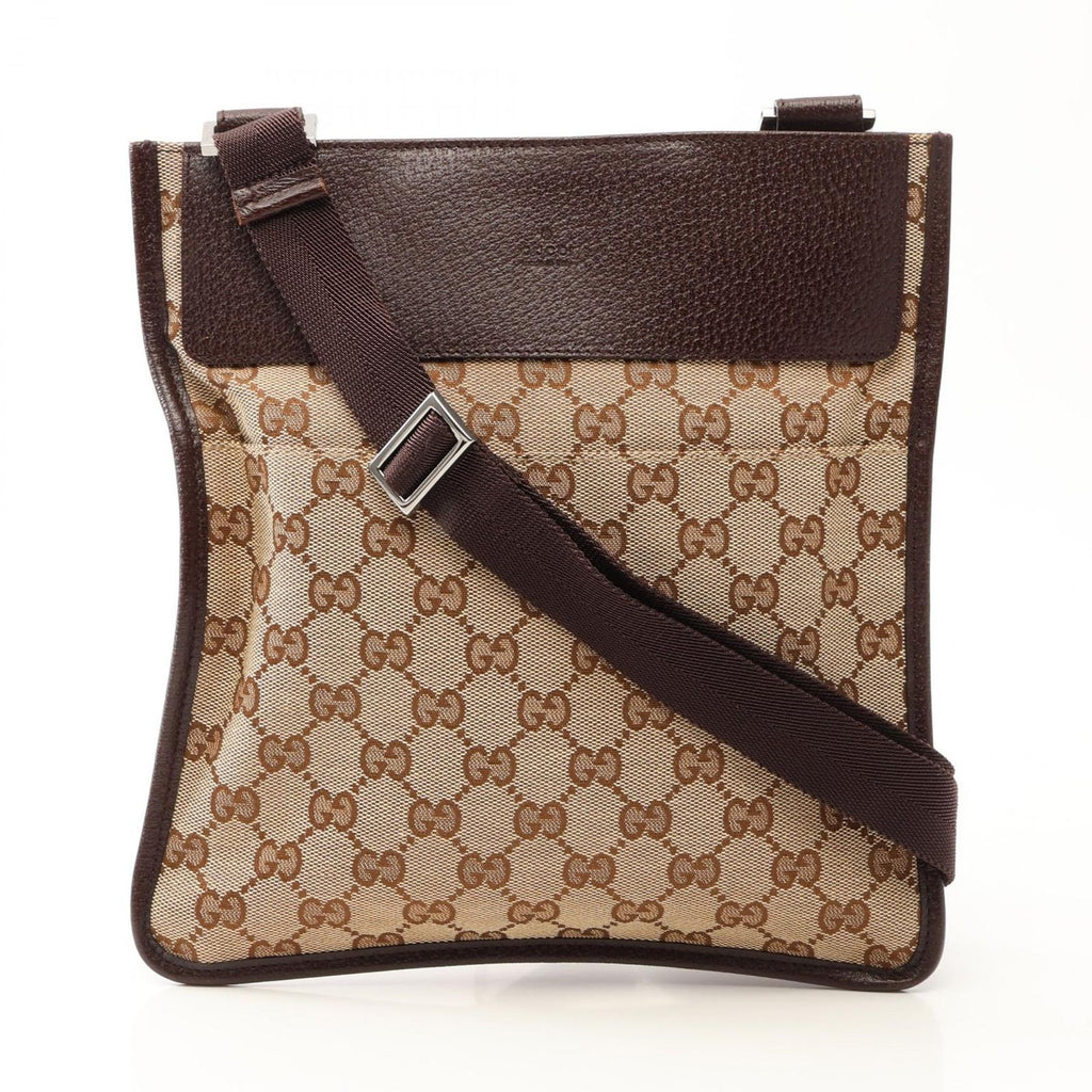 Gucci Shoulder Bag GG Canvas Beige Brown