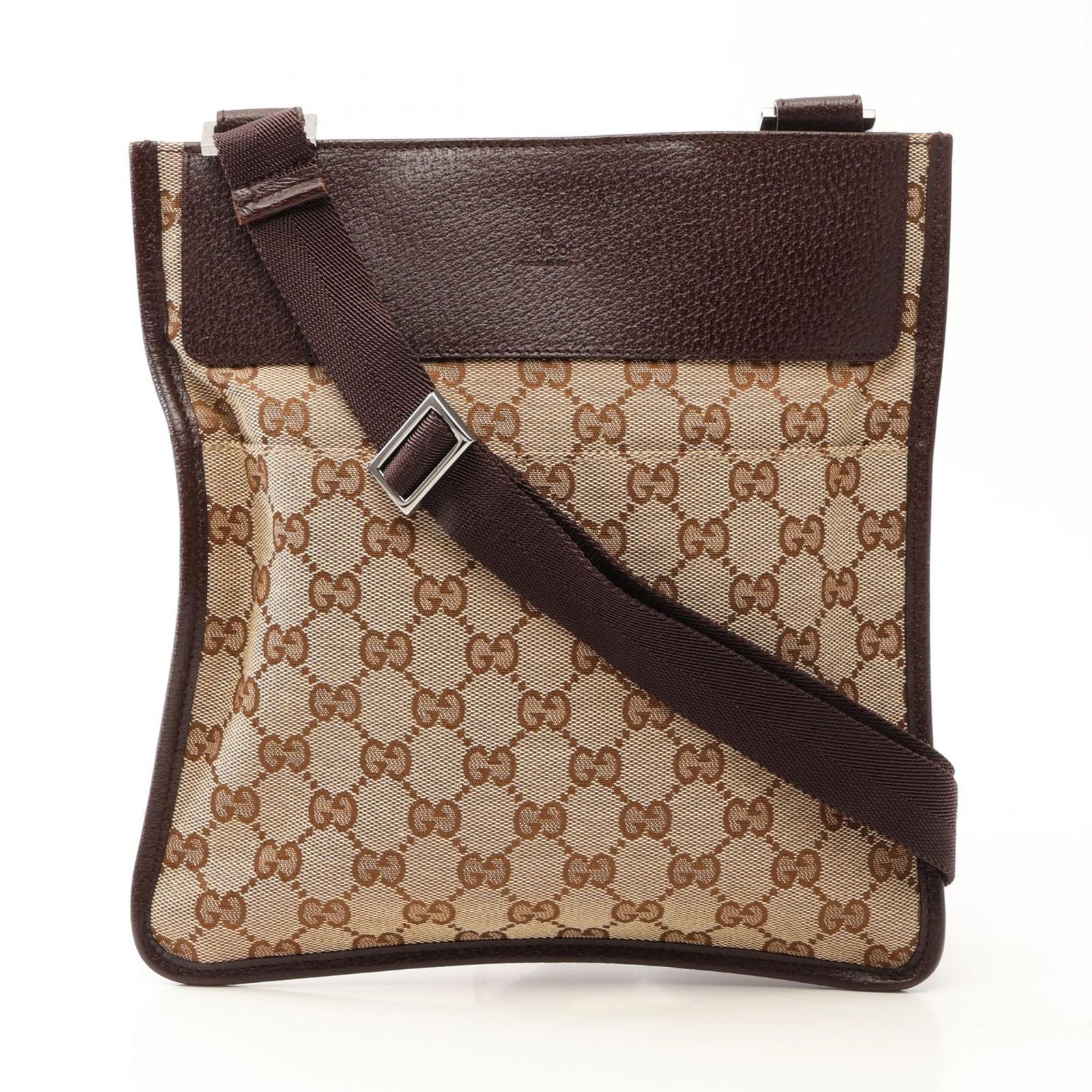 Gucci Shoulder Bag GG Canvas Beige Brown