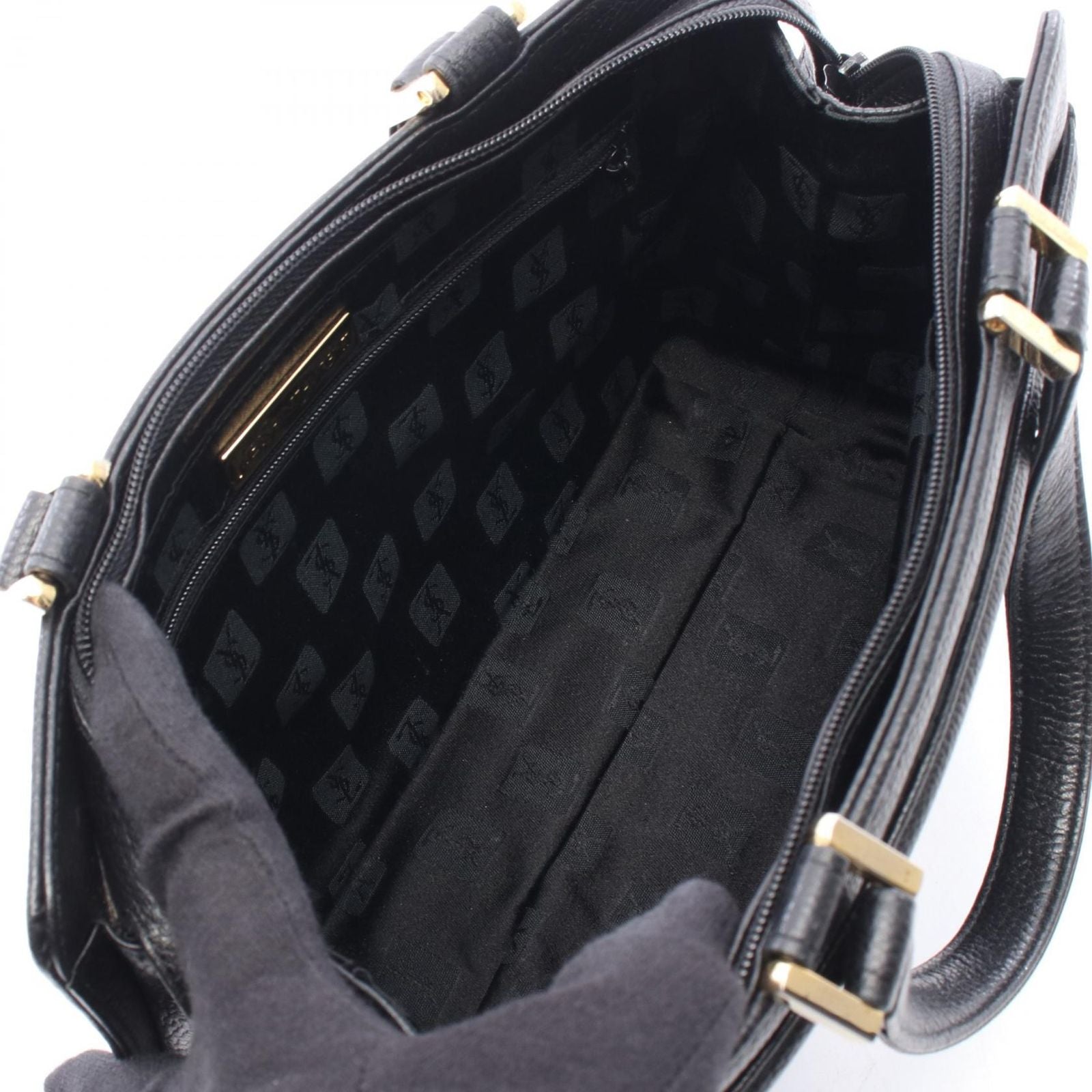 Saint Laurent Handbag Black Leather — view 3