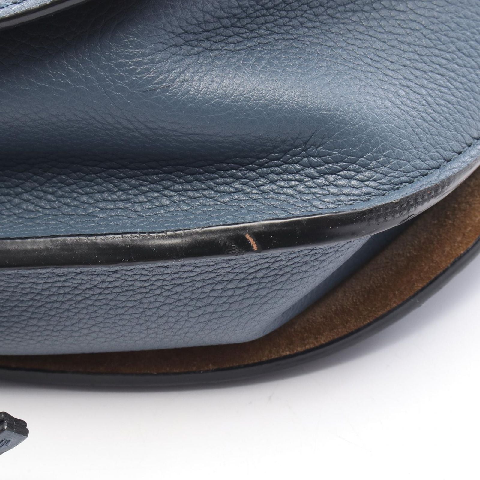 Loewe Shoulder Bag Gate Blue Leather — view 8