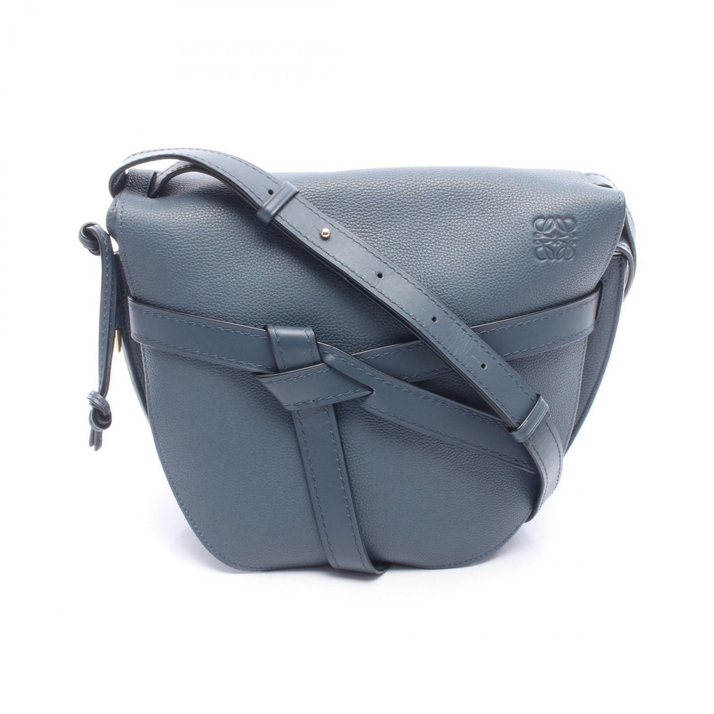 Loewe Shoulder Bag Gate Blue Leather