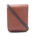 Loewe Shoulder Bag Gusset Flat Crossbody Cross Brown Leather
