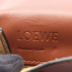 Loewe Shoulder Bag Gusset Flat Crossbody Cross Brown Leather — view 5