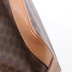 Celine Shoulder Bag Macadam Brown Canvas Leather — view 7