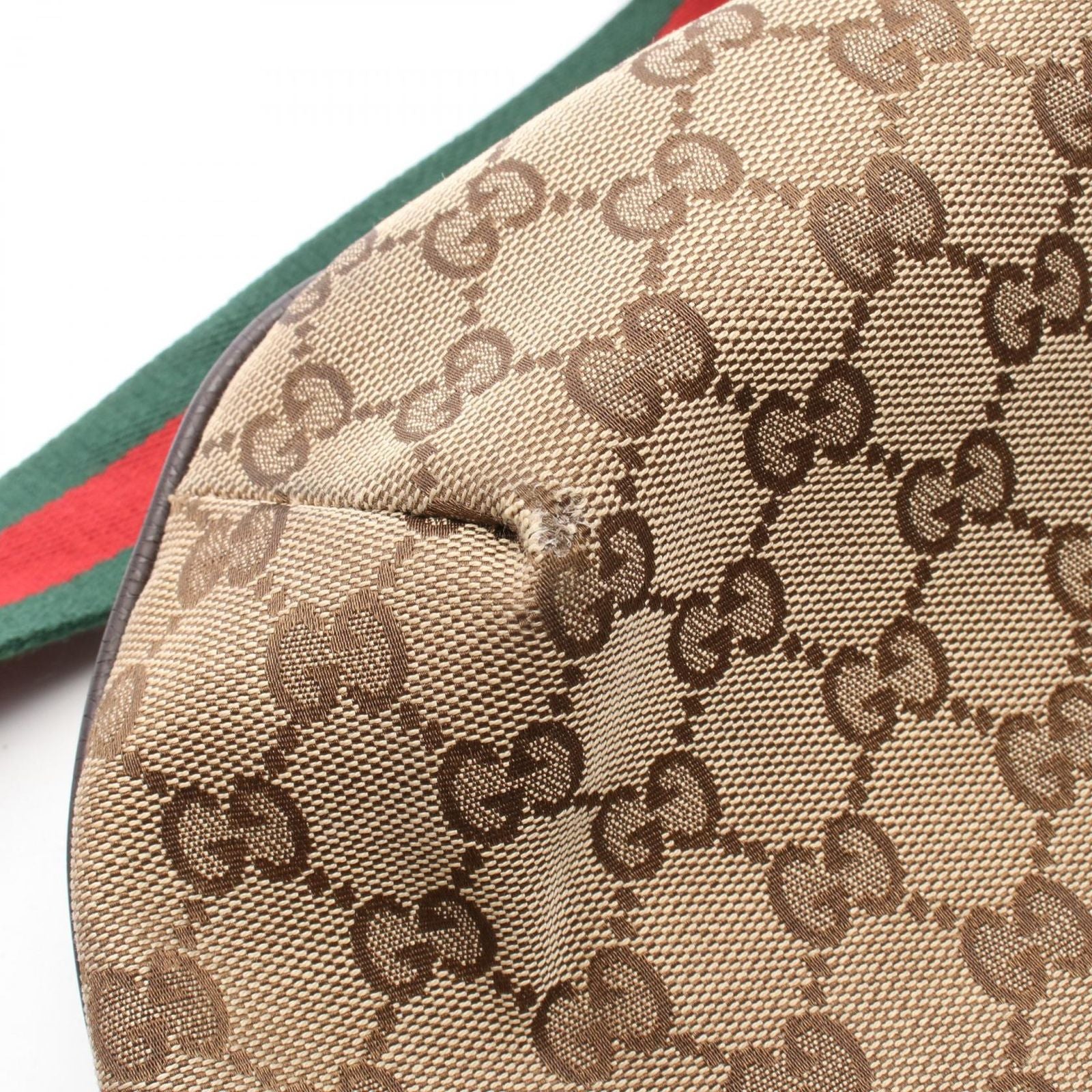Gucci Shoulder Bag GG Canvas Beige Brown Sherry Line — view 7