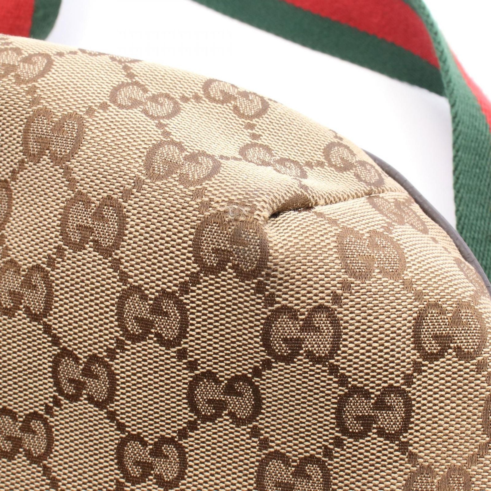 Gucci Shoulder Bag GG Canvas Beige Brown Sherry Line — view 6