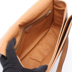 Celine Shoulder Bag Macadam Brown Canvas Leather — view 3