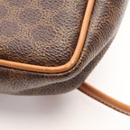 Celine Shoulder Bag Macadam Brown Canvas Leather — view 5