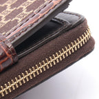 Celine Bifold Wallet Macadam Brown Canvas Leather — view 7