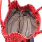 Bottega Veneta Handbag Intrecciato Red Leather — view 3