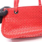 Bottega Veneta Handbag Intrecciato Red Leather — view 5