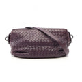 Bottega Veneta Shoulder Bag Intrecciato Purple Leather