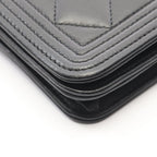 Chanel Shoulder Bag Boy Black Lambskin Boy Chain Wallet — view 8