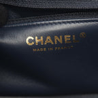 Chanel Shoulder Bag Quilted Navy Lambskin Small Chain — view 4