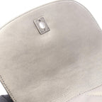Chanel Shoulder Bag Quilted Round Flap Small Metallic Sill Bague Lambskin Chain — view 7