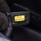 Chanel Shoulder Bag Stitch Che Blanc Smoked Blue Leather Mini Chain — view 5