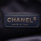 Chanel Shoulder Bag Stitch Che Blanc Smoked Blue Leather Mini Chain — view 4