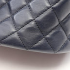 Chanel Shoulder Bag Boy 2-Way Navy Lambskin Boy Small — view 6
