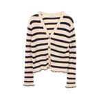 Dior Cardigan Marinier Twin Set Distressed Tank Top Cotton