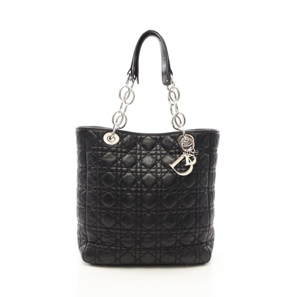 Dior Tote Cannage Black Leather Chain