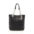 Dior Tote Cannage Black Leather Chain