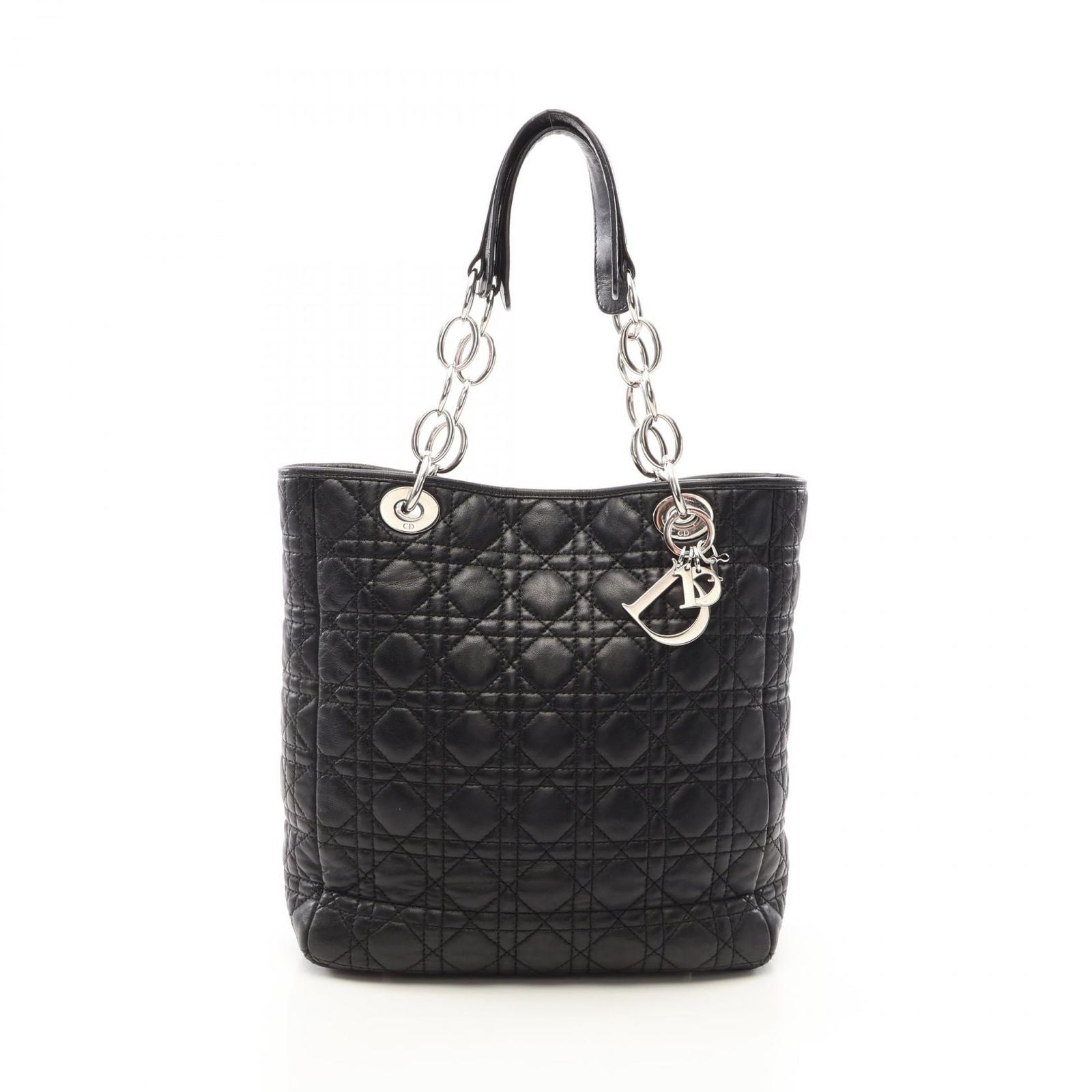 Dior Tote Cannage Black Leather Chain