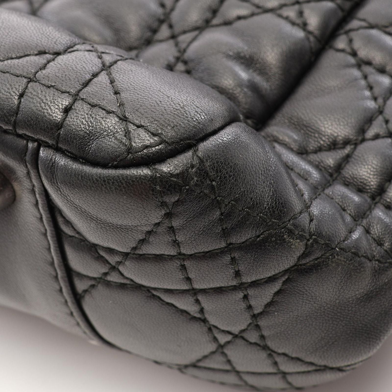 Dior Tote Cannage Black Leather Chain — view 7