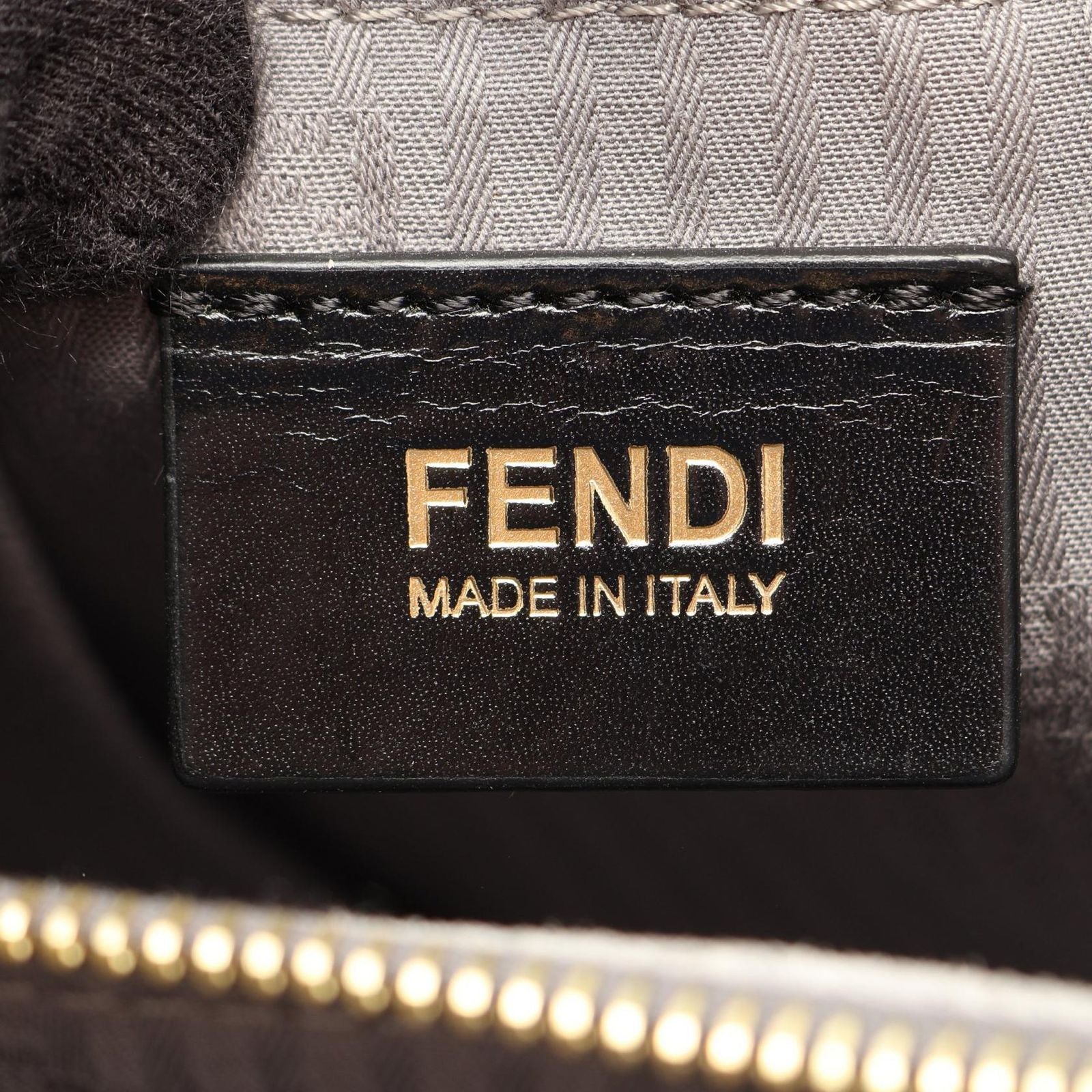 Fendi Handbag 2-Way Gray Leather Toujour — view 4
