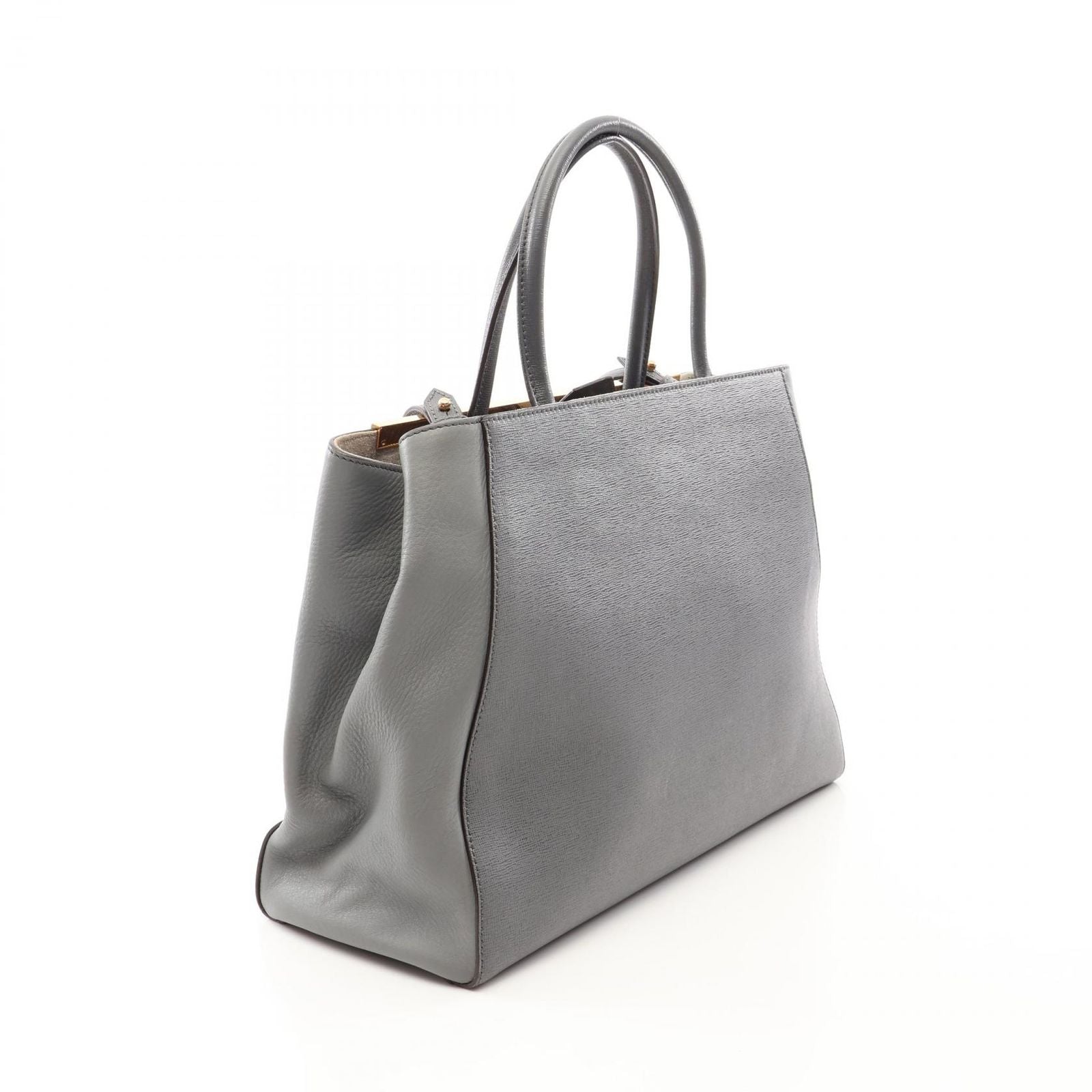 Fendi Handbag 2-Way Gray Leather Toujour — view 2