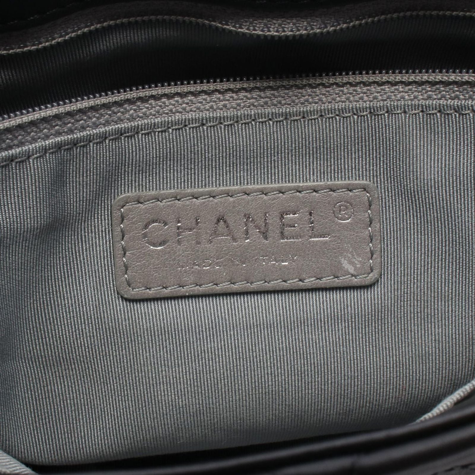 Chanel Quilted 2-Way Black Leather Shoulder — view 4