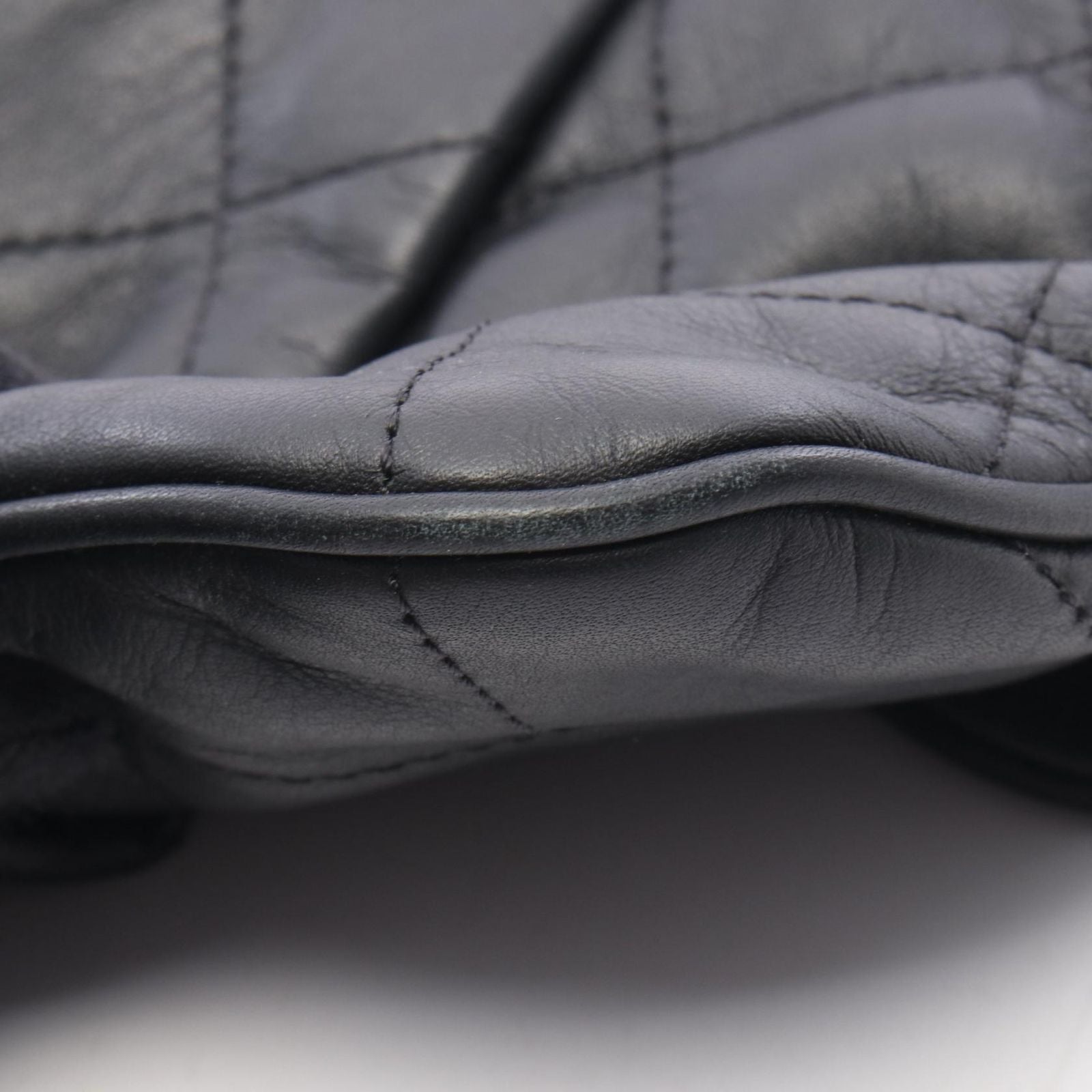 Chanel Quilted 2-Way Black Leather Shoulder — view 6
