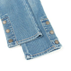 Chanel Denim Pants CC Logo Button Cotton — view 7