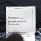 Chanel Denim Pants CC Logo Button Cotton — view 4