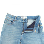 Chanel Denim Pants CC Logo Button Cotton — view 6