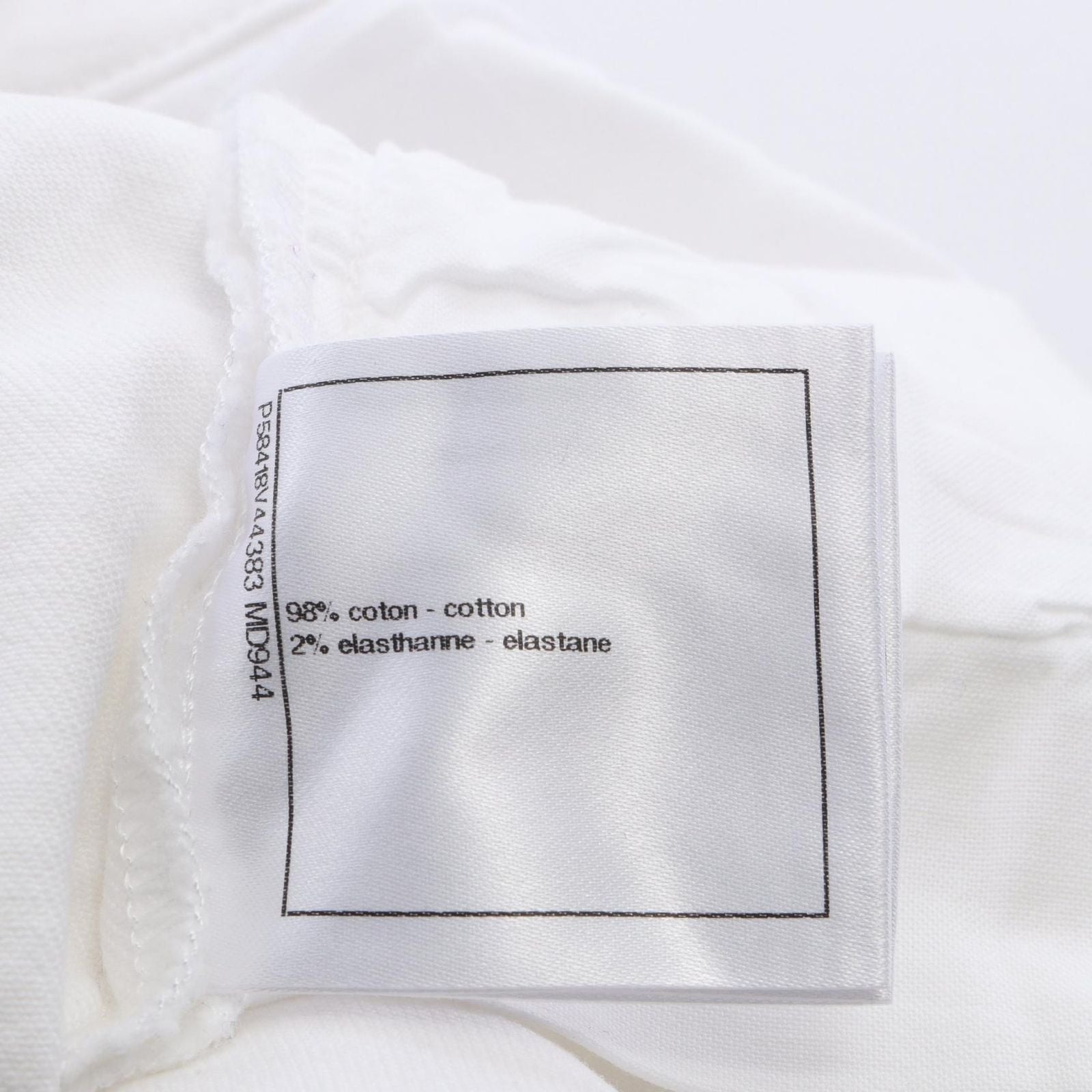 Chanel Denim Pants Quilted Skinny Cotton — view 4
