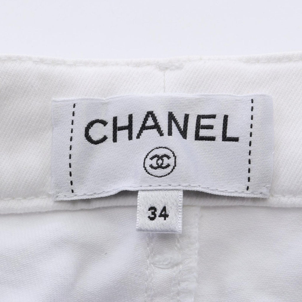 Chanel Denim Pants Quilted Skinny Cotton — view 3