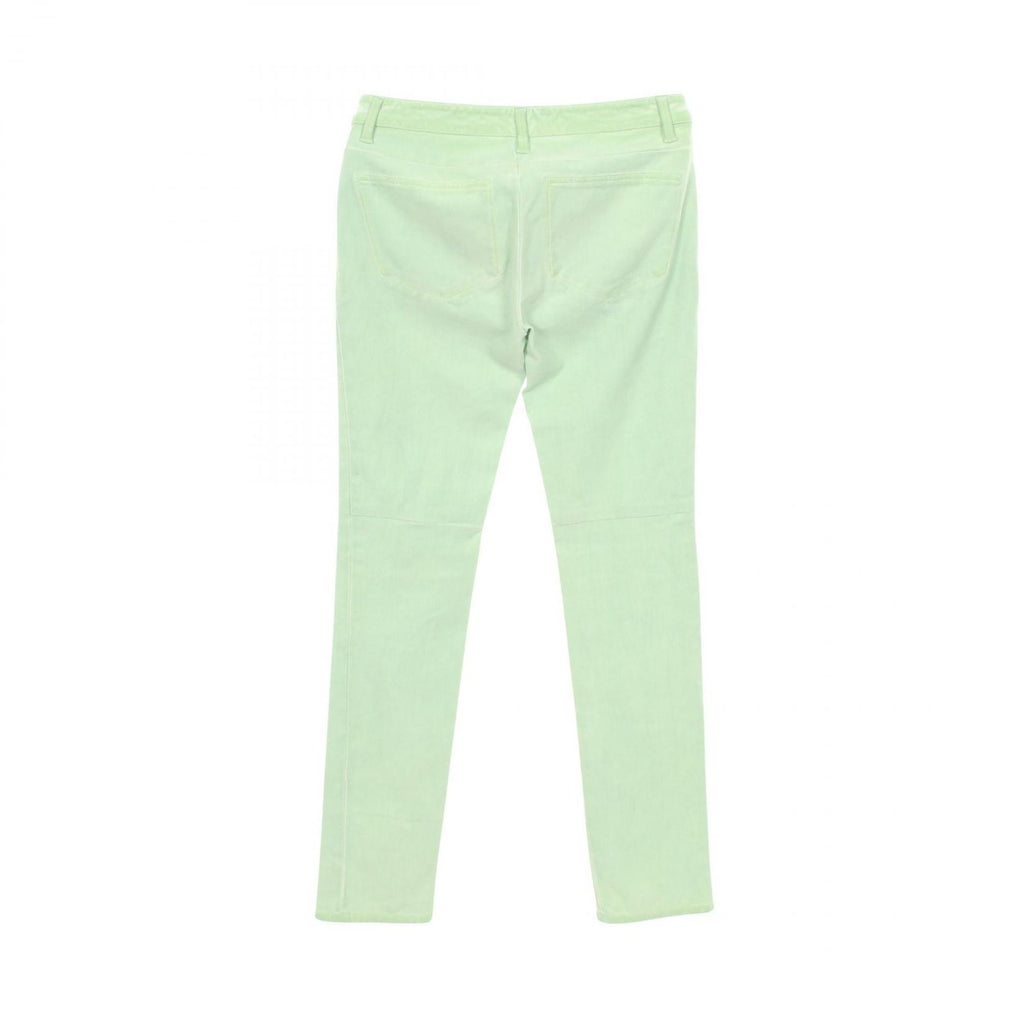 Chanel Pants CC Logo Pearl Button Skinny Cotton — view 2