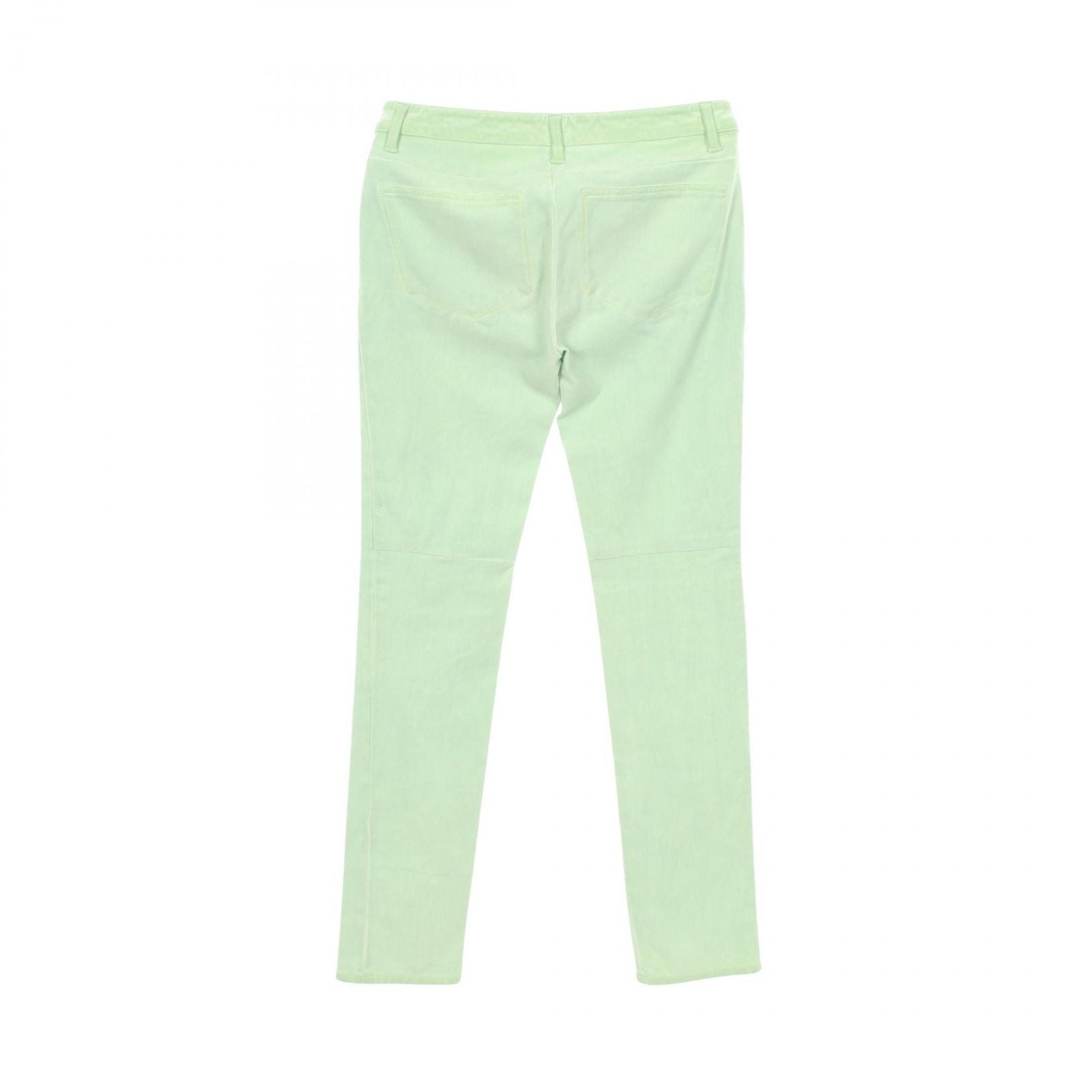 Chanel Pants CC Logo Pearl Button Skinny Cotton — view 2