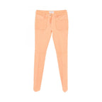 Chanel Pants CC Logo Pearl Button Skinny Cotton