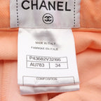 Chanel Pants CC Logo Pearl Button Skinny Cotton — view 5