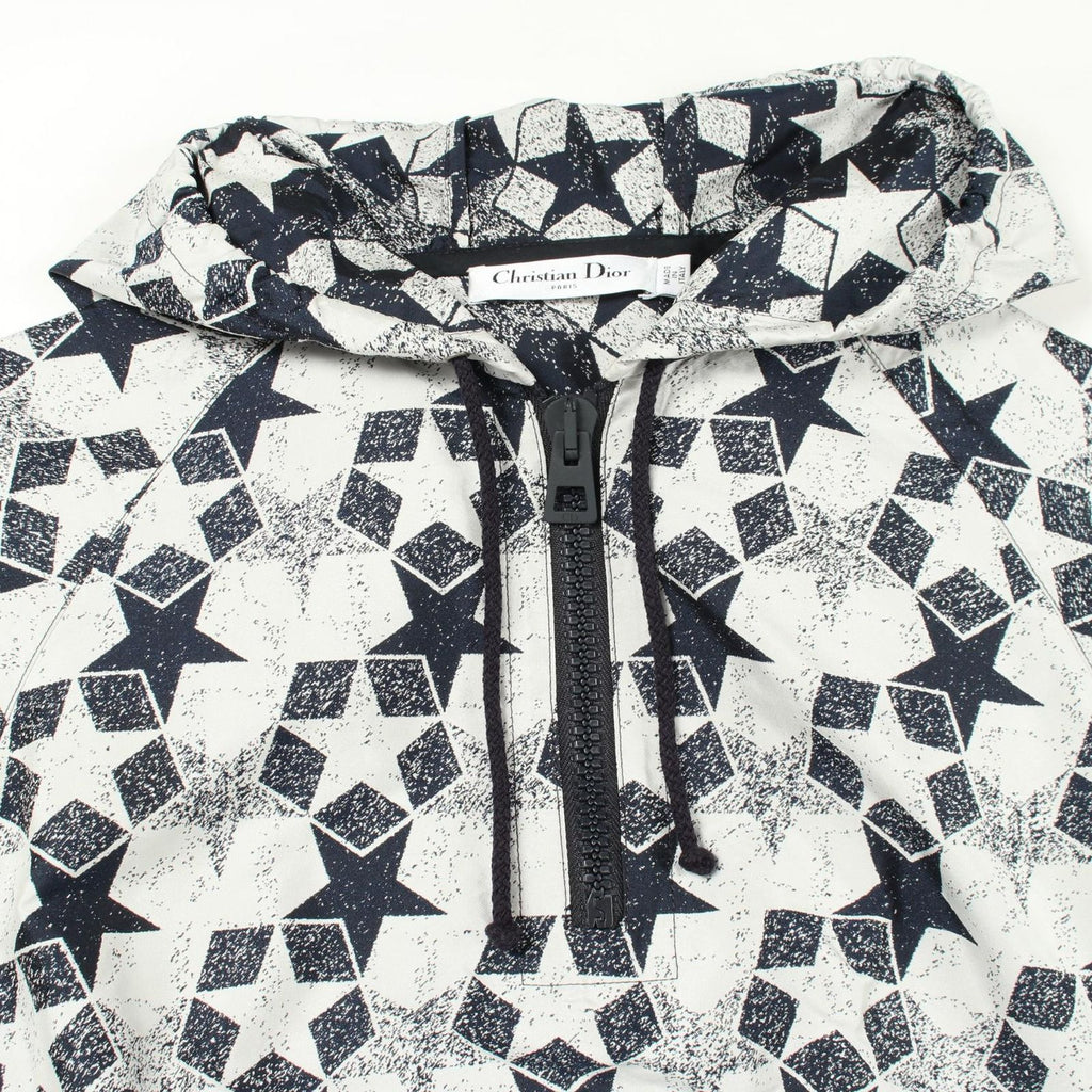 Dior Dress Star Half Zip Hooded Short Sleeve Hoodie — view 5
