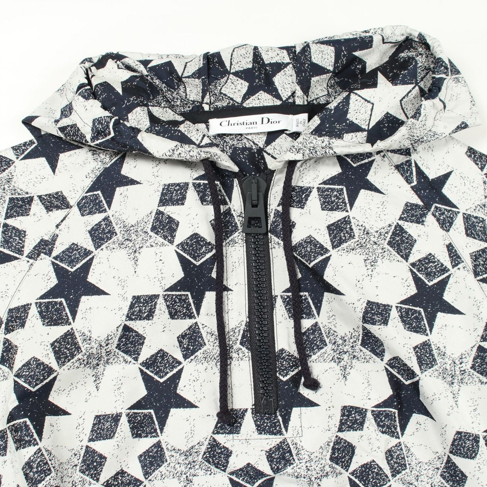Dior Dress Star Half Zip Hooded Short Sleeve Hoodie — view 5