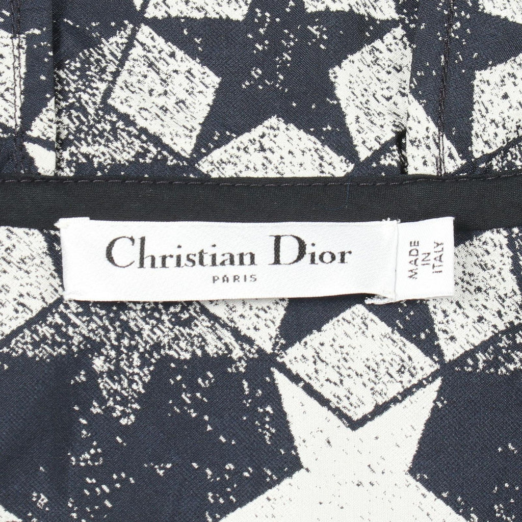 Dior Dress Star Half Zip Hooded Short Sleeve Hoodie — view 3