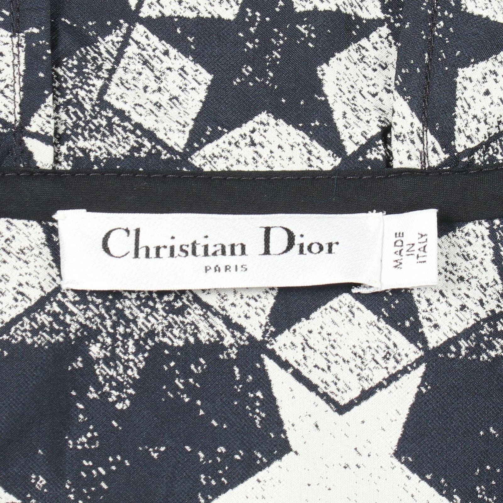 Dior Dress Star Half Zip Hooded Short Sleeve Hoodie — view 3