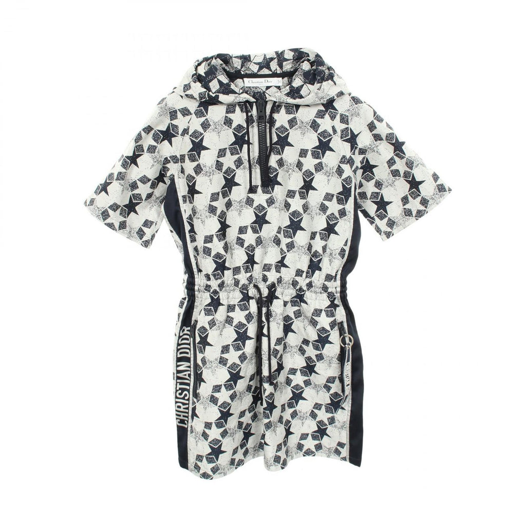 Dior Dress Star Half Zip Hooded Short Sleeve Hoodie