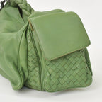 Bottega Veneta Intrecciato Handbag Khaki Calfskin — view 4